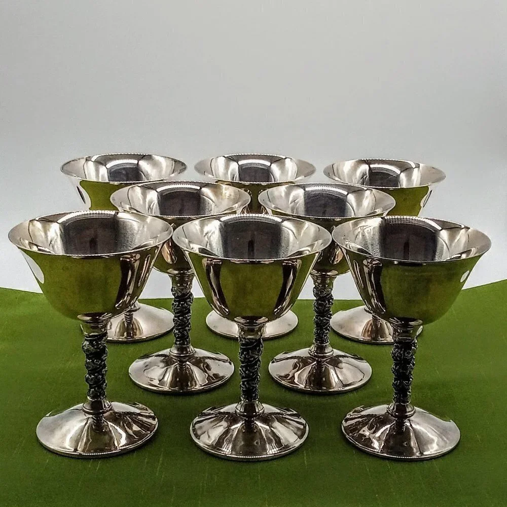 Vintage F.B. Rogers Silverplate Wine Goblet
